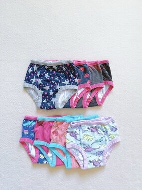 BIG ELEPHANT Potty Training Underwear Pants Cotton Unisex Floral Bundle - 8 Pack